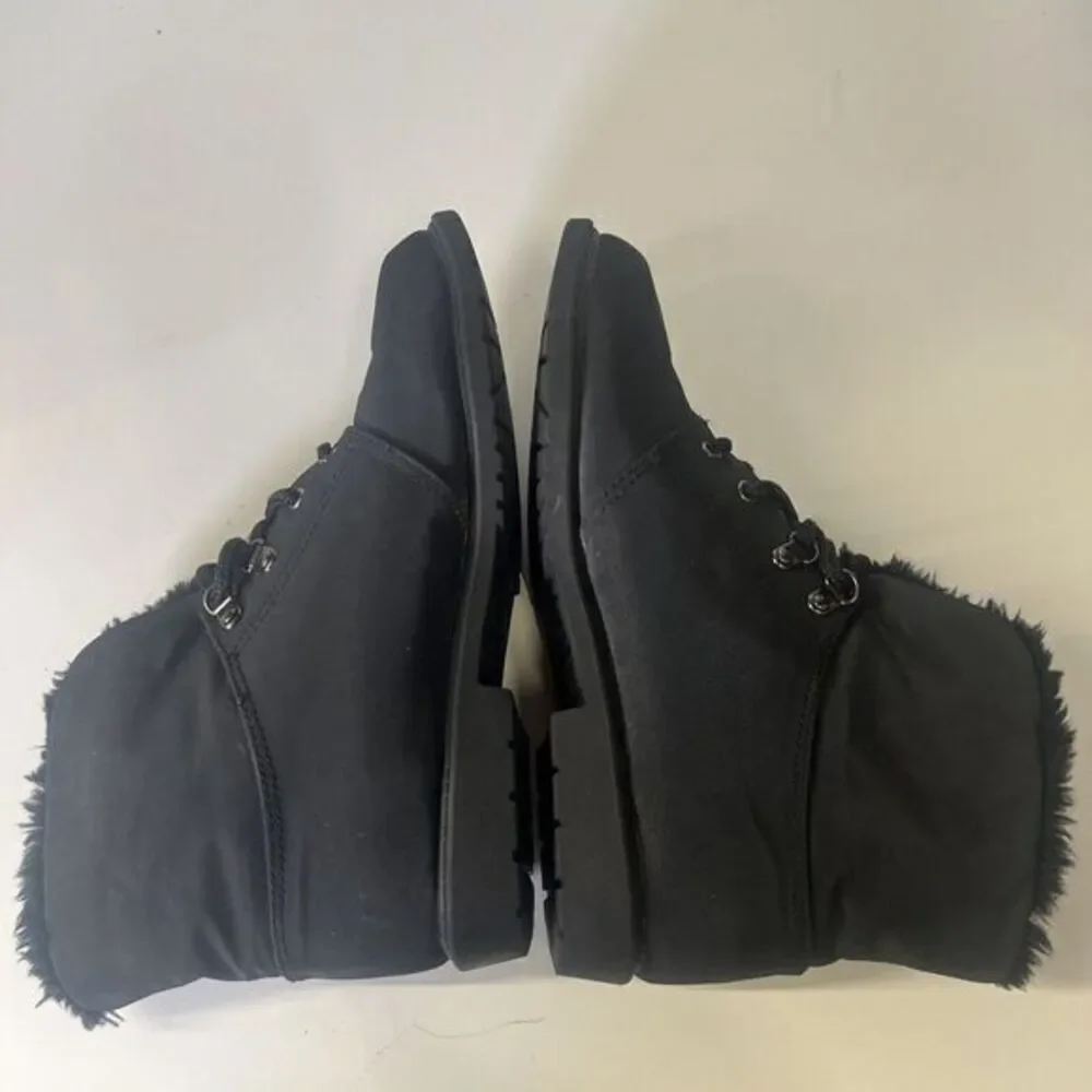 Original Rugged Outback  Womens Ankle Boots‎ Black Waterproof 8 Sherpa Grunge